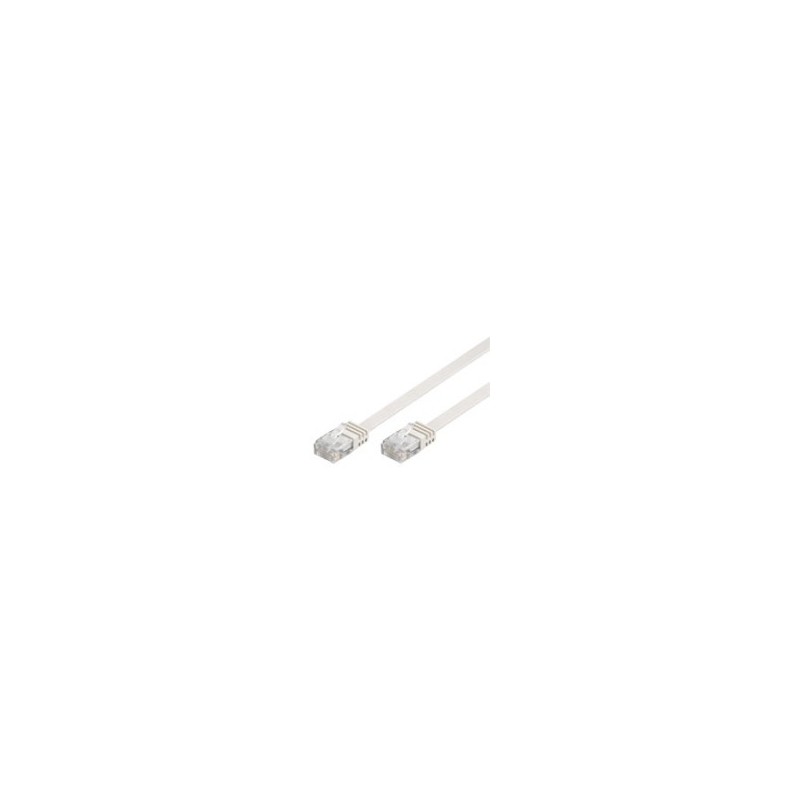 Goobay RJ45 CAT 5e Flat U/UTP CCA 5m White